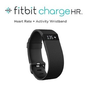 FREE SHIPPING FitBit Charge HR in Black with charger